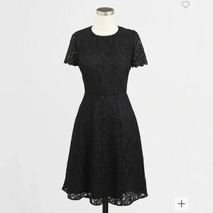 Jcrew Factory Blue lace cocktail dress